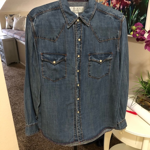Ryan Michael Mens Western Shirt 